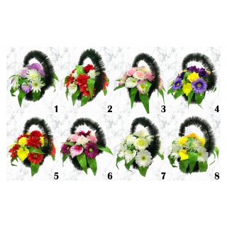 Корзина «Ладья» (малая, цветы), размер: 60x45